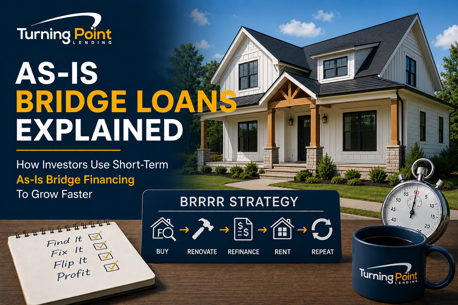 As-Is Bridge Loans Explained How Investors Use Short-Term As-Is Bridge Financing To Grow Faster - Turning Point Lending